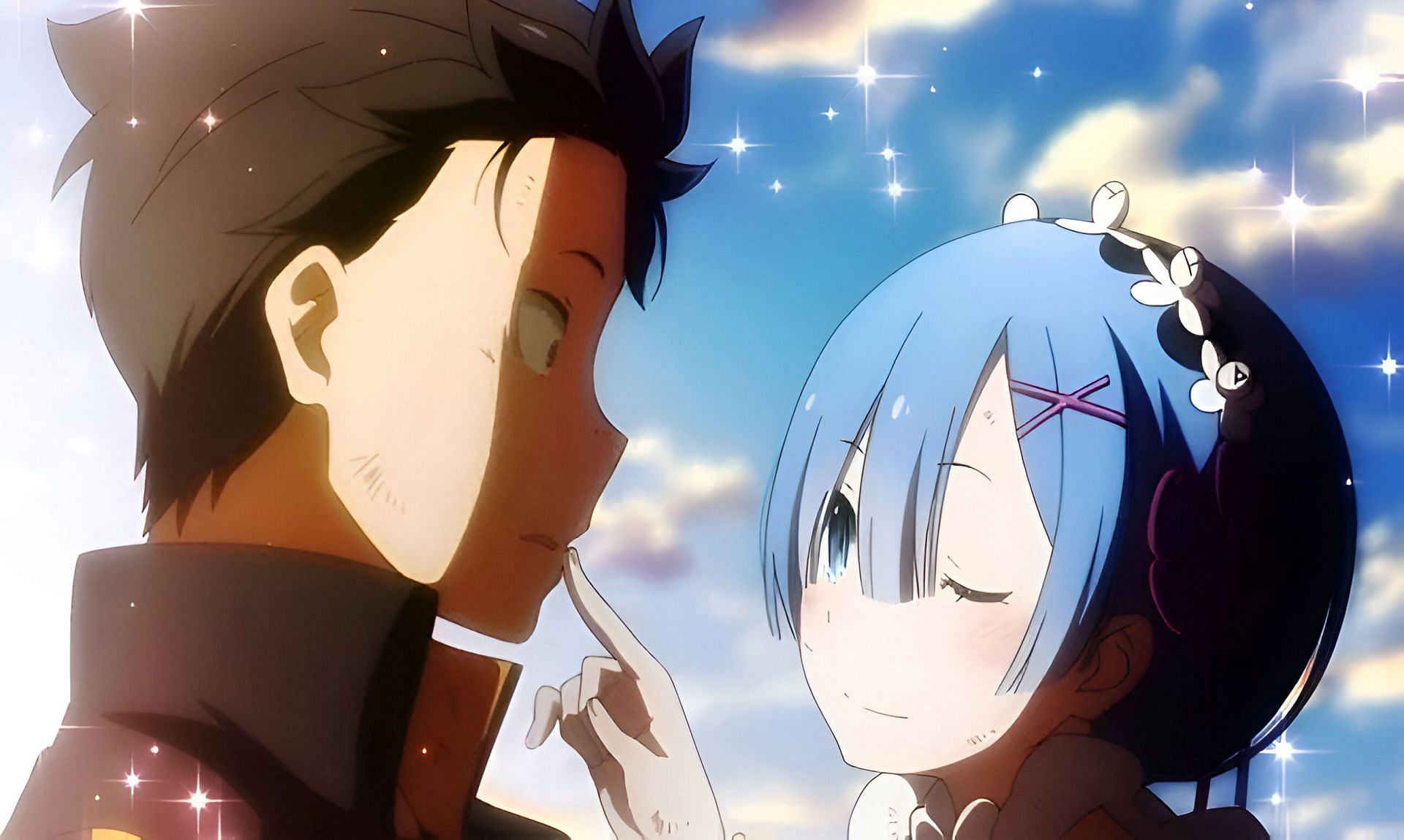 One of the unrequited loves, Rem and Subaru Natsuki (Image via White Fox)